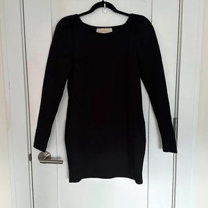 Rebecca Minkoff ruched long sleeve dress, black - size XS (never worn, no tags)
